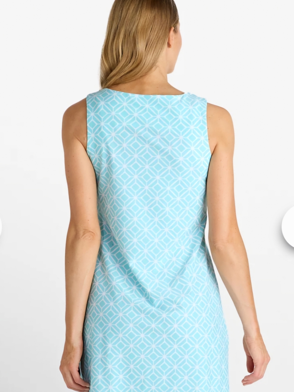 JUDE CONNALLY Women’s Light Blue Geometric Dress Size Small - Picture 2 of 7